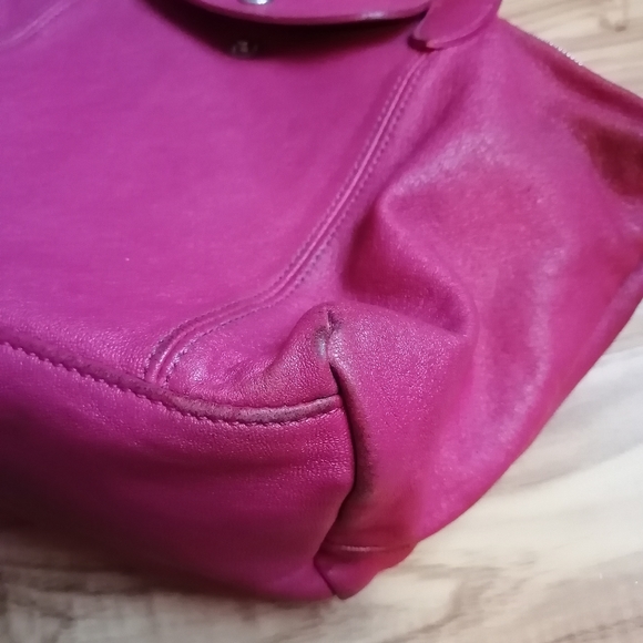 ** SOLD ** ๐ LONGCHAMP Le Pliage Cuir in Pink, size Small - Picture 5 of 13